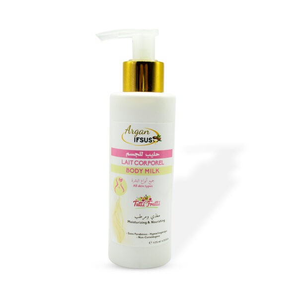 Lait Corporel Tutti Frutti à l’huile d’Argan – Tube 125 ml